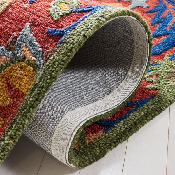 Langley Street Gulledge Handmade Red/Blue/Yellow/Green Rug & Reviews